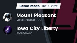 Recap: Mount Pleasant  vs. Iowa City Liberty  2022