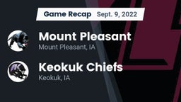 Recap: Mount Pleasant  vs. Keokuk Chiefs 2022