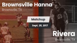 Matchup: Brownsville Hanna vs. Rivera  2017