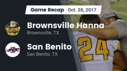 Recap: Brownsville Hanna  vs. San Benito  2017