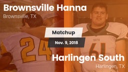 Matchup: Brownsville Hanna vs. Harlingen South  2018