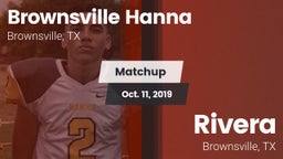 Matchup: Brownsville Hanna vs. Rivera  2019