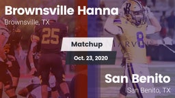 Matchup: Brownsville Hanna vs. San Benito  2020