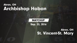 Matchup: Archbishop Hoban vs. St. Vincent-St. Mary  2016