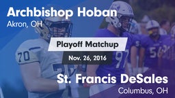 Matchup: Archbishop Hoban vs. St. Francis DeSales  2016