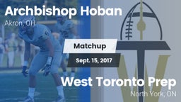 Matchup: Archbishop Hoban vs. West Toronto Prep 2017