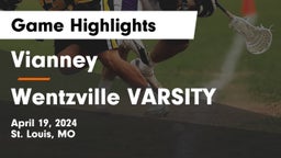 Vianney  vs Wentzville VARSITY Game Highlights - April 19, 2024