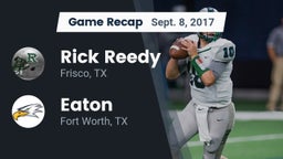 Recap: Rick Reedy  vs. Eaton  2017