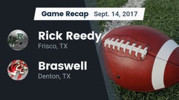 Recap: Rick Reedy  vs. Braswell  2017