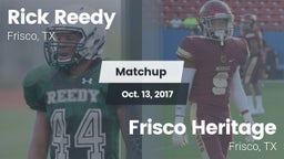 Matchup: Rick Reedy High Scho vs. Frisco Heritage  2017