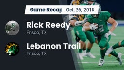 Recap: Rick Reedy  vs. Lebanon Trail  2018