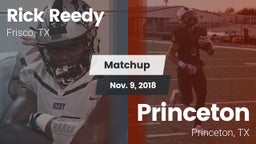 Matchup: Rick Reedy High Scho vs. Princeton  2018