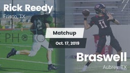 Matchup: Rick Reedy High Scho vs. Braswell  2019