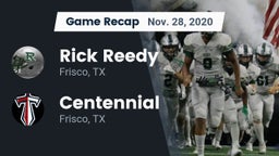 Recap: Rick Reedy  vs. Centennial  2020