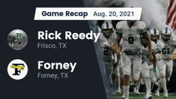 Recap: Rick Reedy  vs. Forney  2021