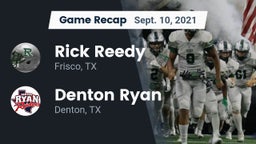 Recap: Rick Reedy  vs. Denton Ryan  2021
