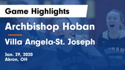 Archbishop Hoban  vs Villa Angela-St. Joseph  Game Highlights - Jan. 29, 2020