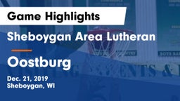 Sheboygan Area Lutheran  vs Oostburg  Game Highlights - Dec. 21, 2019