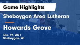 Sheboygan Area Lutheran  vs Howards Grove  Game Highlights - Jan. 19, 2021