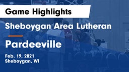 Sheboygan Area Lutheran  vs Pardeeville  Game Highlights - Feb. 19, 2021