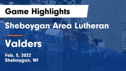 Sheboygan Area Lutheran  vs Valders  Game Highlights - Feb. 5, 2022