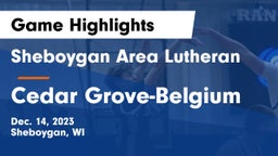Sheboygan Area Lutheran  vs Cedar Grove-Belgium  Game Highlights - Dec. 14, 2023