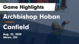 Archbishop Hoban  vs Canfield  Game Highlights - Aug. 22, 2020