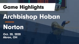 Archbishop Hoban  vs Norton  Game Highlights - Oct. 20, 2020