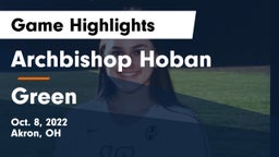 Archbishop Hoban  vs Green  Game Highlights - Oct. 8, 2022