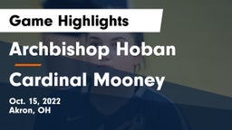 Archbishop Hoban  vs Cardinal Mooney  Game Highlights - Oct. 15, 2022