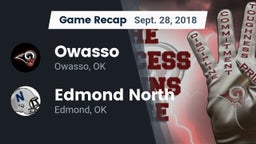 Recap: Owasso  vs. Edmond North  2018