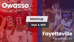 Matchup: Owasso  vs. Fayetteville  2019