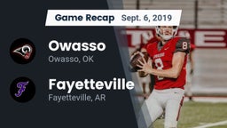 Recap: Owasso  vs. Fayetteville  2019