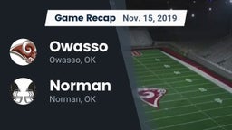 Recap: Owasso  vs. Norman  2019