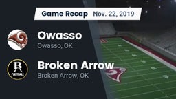 Recap: Owasso  vs. Broken Arrow  2019