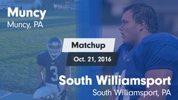 Matchup: Muncy  vs. South Williamsport  2016