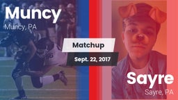Matchup: Muncy  vs. Sayre  2017