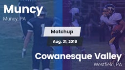 Matchup: Muncy  vs. Cowanesque Valley  2018