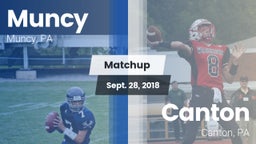 Matchup: Muncy  vs. Canton  2018