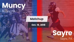 Matchup: Muncy  vs. Sayre  2018