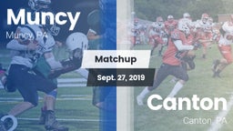 Matchup: Muncy  vs. Canton  2019