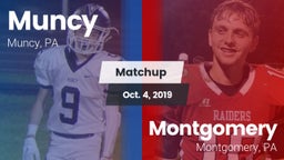 Matchup: Muncy  vs. Montgomery  2019