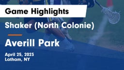 Shaker  (North Colonie) vs Averill Park  Game Highlights - April 25, 2023