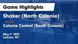 Shaker  (North Colonie) vs Colonie Central  (South Colonie) Game Highlights - May 9, 2023