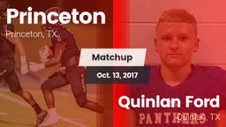 Matchup: Princeton High vs. Quinlan Ford  2017
