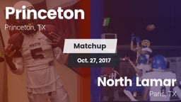 Matchup: Princeton High vs. North Lamar  2017