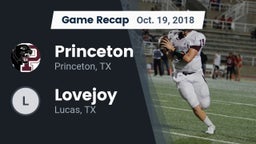 Recap: Princeton  vs. Lovejoy  2018