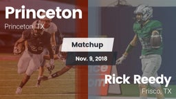 Matchup: Princeton High vs. Rick Reedy  2018