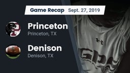 Recap: Princeton  vs. Denison  2019