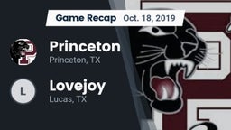 Recap: Princeton  vs. Lovejoy  2019
